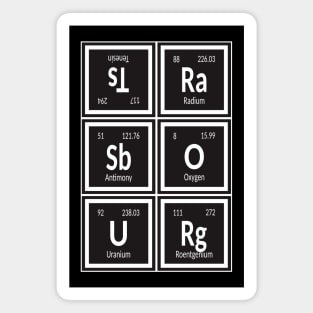 Strasbourg City | Periodic Table Magnet